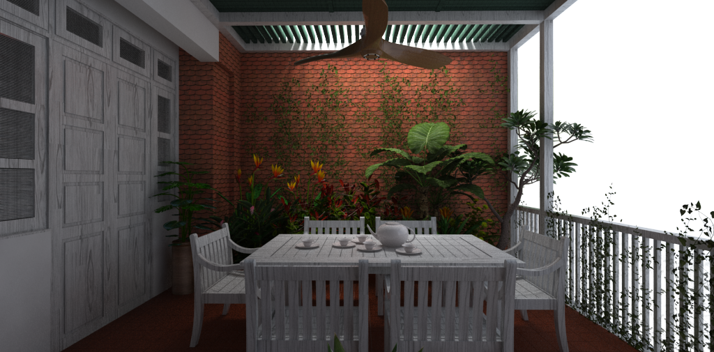 garden on the terrace
